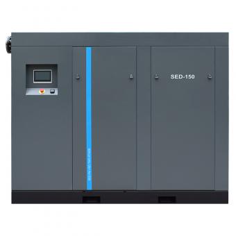 Huada SED-150 110kW permanent magnet two-stage VSD screw air compressor for heavy industry