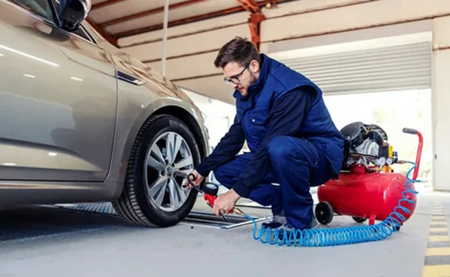 Aplicación del compresor de aire en el campo del automóvil.